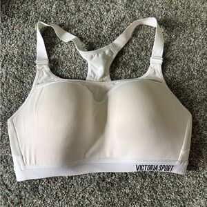 NWOT Victoria's Secret White Sports Bra Racerback and Adjustable Straps